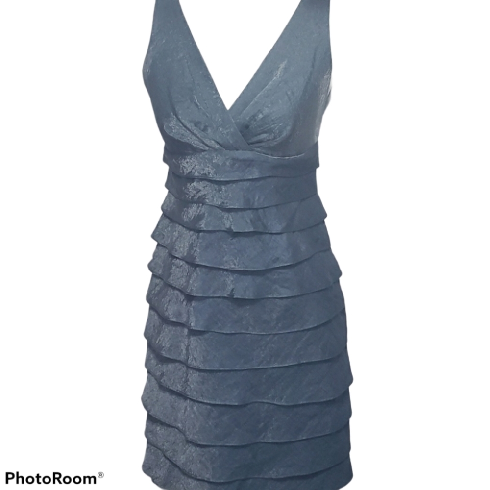 London Style Tiered Ruffle Dress Sz 4